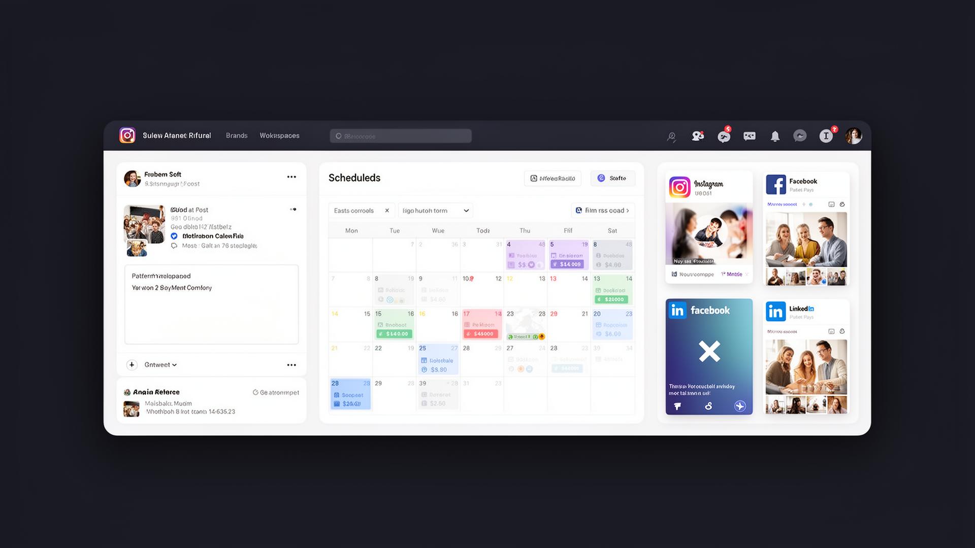 OmniPage multi-brand composer dashboard